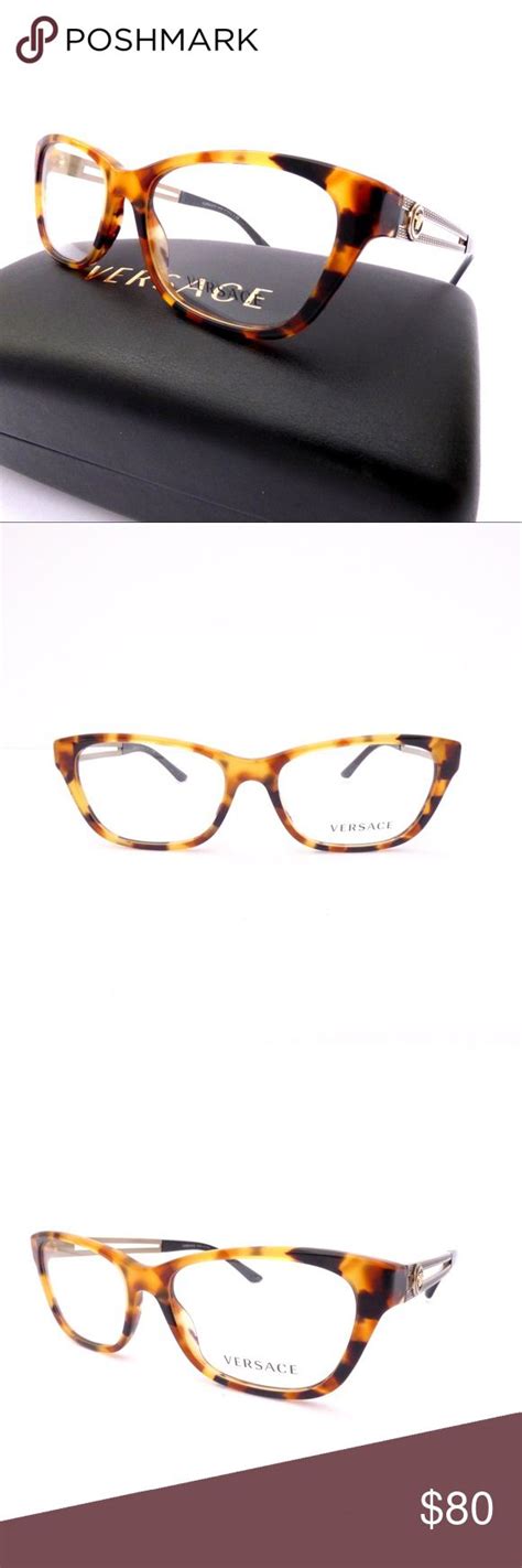 versace round reading glasses tortoise